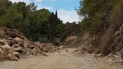 עבודות לפריצת הדרך וסלילת כביש הכניסה החדש ממחלף רופין לורדיה מול הים בחיפה. צילום- שרית נס