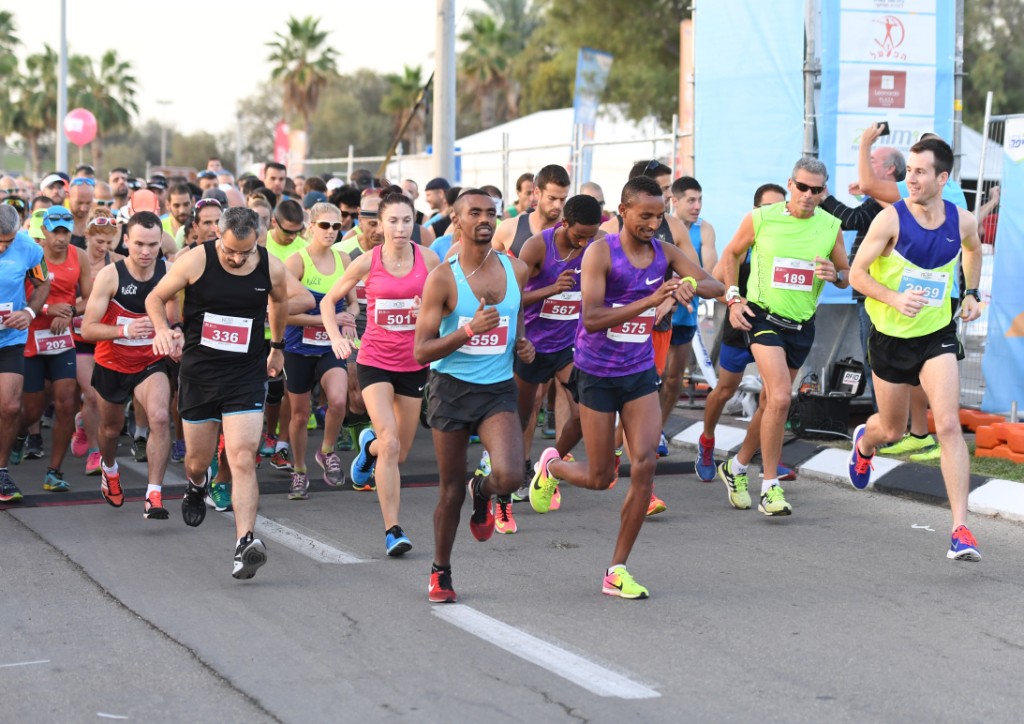 רגע ההגעה לקו הגמר. צילומים: דוברות עיריית חיפה