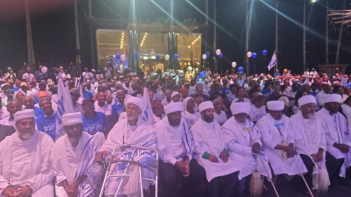 השקת מפלגת "בית ישראל" בראשות גדי יברקן באירוע החגיגי בפתח תקווה. צילום: יח"צ