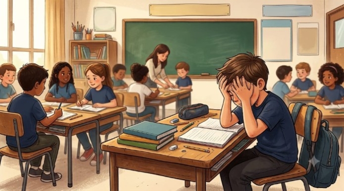 לסייע לילדים לפני שנת הלימודים ובמהלכה. איור: AI