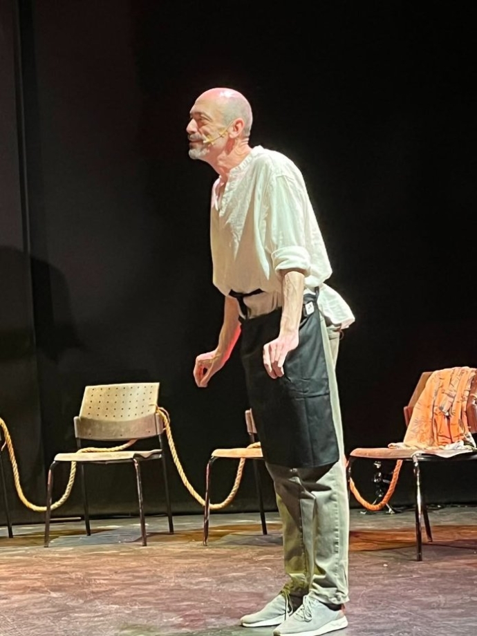 מיכאל לרנר, מחזאי "בייגלה חם". צילום: בוריס רביץ
