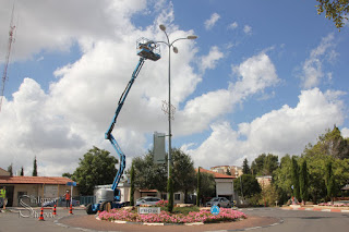 תאורת הלד שהותקנה ברחובות מעלות תרשיחא. צילום: שלמה שרביט