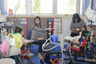 היום הראשון ללימודים בבית הספר השיקומי בבית החולים אלי"ן בירושלים. צילום: בית החולים אלי"ן