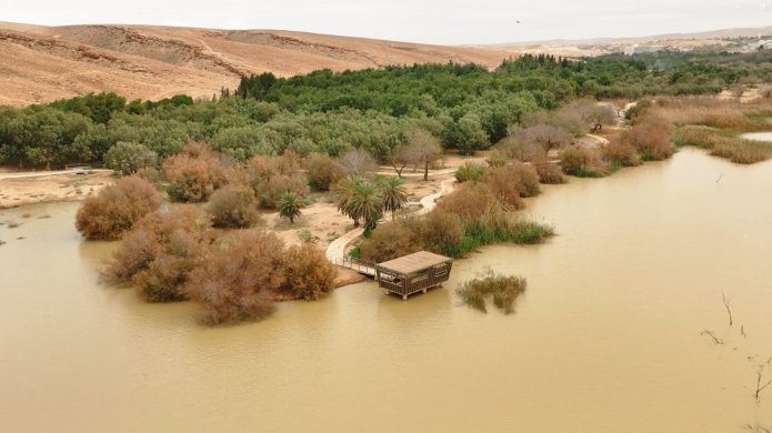 שביל סובב אגם ירוחם. צילום: רשות מקרקעי ישראל
