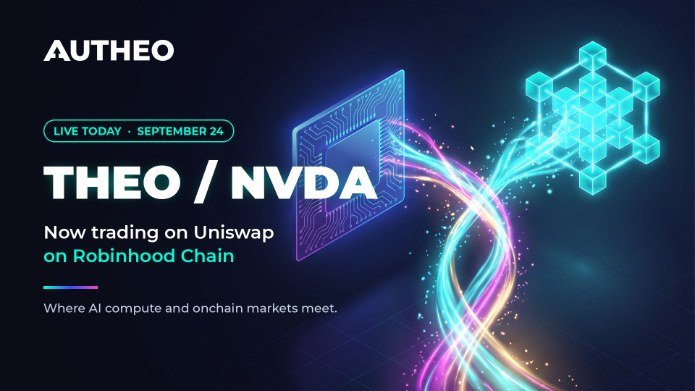 THEO נסחר מול מכשיר פיננסי מבוסס-אסימון של מניית NVIDIA ברשת Robinhood Chain. צילום: יח"צ