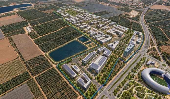 הדמיה: מבט רחב על תחום התוכנית, המשתרע על כ-780 דונם בין נהריה לצומת כברי. צילום: א.ג. איזן אדריכלים ובוני ערים בע"מ