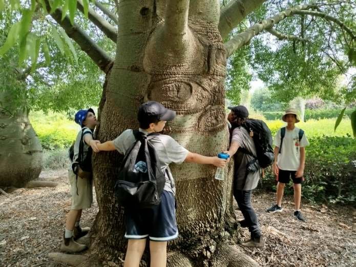 ילדים בגני רמת הנדיב. בין 14:00 ל-16:30 תפעל בגנים קלפי משפחתית לבחירת העץ האהוב (צילום: דוברות רמת הנדיב)