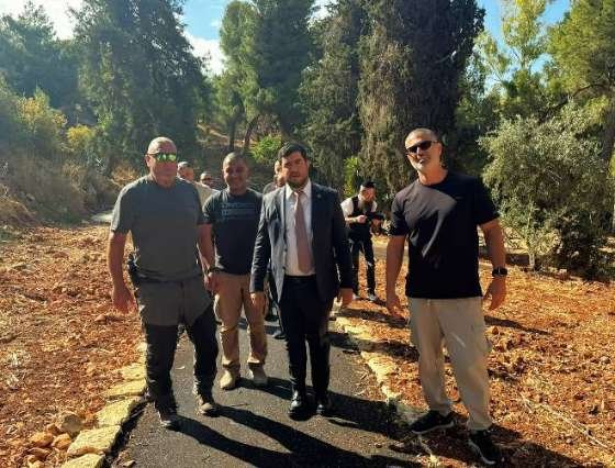 סיור מסירת הפרויקט בפארק לימונים. צילום: רשות ניקוז ונחלים כינרת