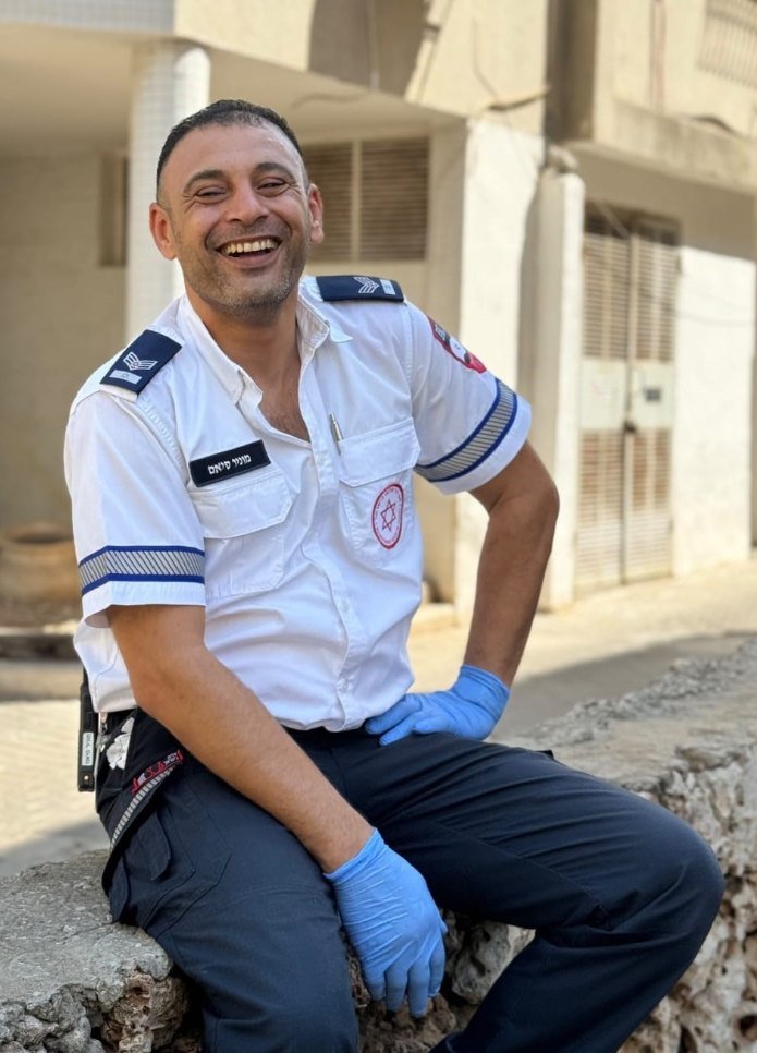 מוניר סיאם ז"ל, חובש בכיר ונהג אמבולנס מתנדב במד"א | צילום: יח"צ