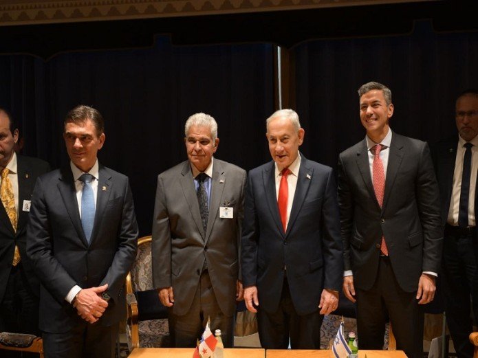 ראש הממשלה נתניהו בפגישה המשותפת עם מנהיגי מדינות אמריקה הלטינית בניו יורק | צילום: אבי אוחיון, לע"מ