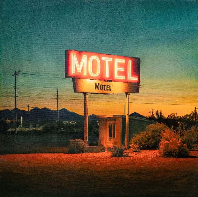 יגאל עוזרי, "Forgotten Motel", שמן על בד, 2026 | צילום: פריתווי ראתור