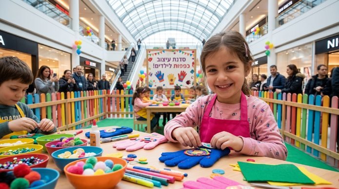 סדנאות היצירה לכל המשפחה בעופר קניותר. צילום: יח"צ