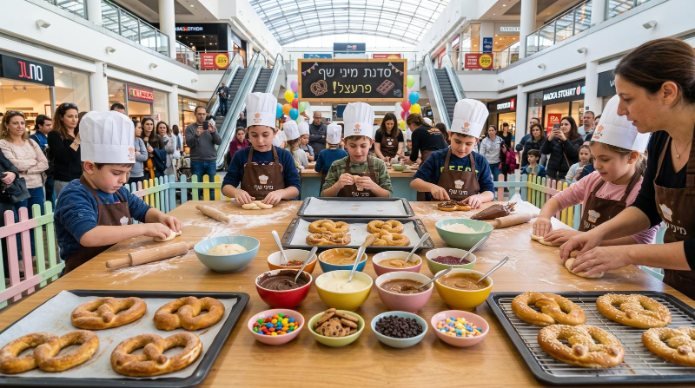 סדנת מיני שף להכנת פרעצל מתוק. צילום: יח"צ