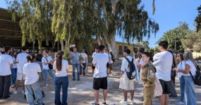 רגע לפני הגיוס: תלמידי י"ב מקריית גת סיירו בנגב המערבי תלמידי שכבת י