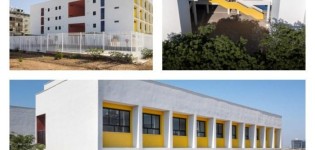 מהפכה אדריכלית בחינוך: כך הפך גרם המדרגות למגרש משחקים בבית הספר החדש בבני ברק קומפלקס בית הספר היסודי והגנים 'כרם גפן' בקרית הרצוג, בני ברק. צילום: דוברות עיריית בני ברק
