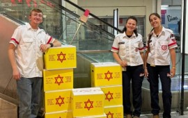 לקראת חגי תשרי - מד"א למען הקהילה: מבצע "יין ודבש" לאיסוף חבילות מזון למשפחות מעוטות יכולת פעילות מתנדבי מד