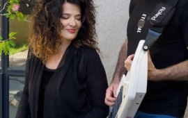 איריס ועופר פורטוגלי ייצגו את ישראל בפסטיבל השלום בווילנה איריס ועופר פורטוגלי בתופים ובקלידים | צילום: אלעד אקרמן