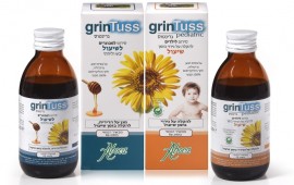 GrinTuss – גרינטוס 100% טבעי סירופ להקלה על שיעול למבוגרים ולילדים גרינטוס 100% טבעי לילדים מעל גיל שנה 60 שח בפארמים ובבתי מרקחת (צילום: אלון גנון)