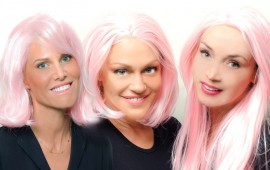 כולן חושבות ורוד גליה תורן-חן אסנת פישמן ושלי גפני (צילום: צילום: ניסים פרץ)