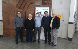 שת"פ חדש בן התאחדות התעשיינים למכללה הטכנולוגית בבאר שבע פגישת התנעה ראשונה בין אביב חצבני, מנהל מרחב דרום של התאחדות התעשיינים להנהלת המכללה הטכנולוגית בבאר שבע