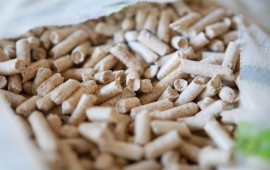 השר אלקין משקיע בהפקת אנרגיה מפסולת חקלאית כופתיות ביומסה כמקור לאנרגיה מתחדשת. צילום: המשרד להגנת הסביבה