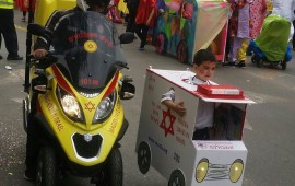 פורימד"א: צוותי מד"א הופתעו לקבל משלוחי מנות מילדים שהצילו צילום: ראובן איבגי