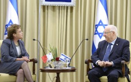הנשיא קיבל את השגרירים החדשים: ''האיסלם הקיצוני מביא כאב'' נשיא המדינה עם שגרירת מלטה החדשה, H.E. MRS. CECILIA ATTARD-PIROTTA. צילום: מארק ניימן/לע