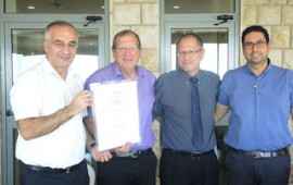 הפקולטה לרפואה בגליל תשתף פעולה עם לאומית שירותי בריאות משמאל לימין: מר ניסים אלון – מנכ