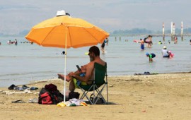 עם ישראל בחר בכינרת - 760,000 איש נפשו בחופים ביולי ואוגוסט צילום - רשות הכינרת