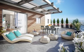 התחדשות עירונית ברמת גן: בניין חדש בן 9 קומות יוקם ברח' הירדן צילום והדמייה: באדיבות נ.נווה חברה לבניה