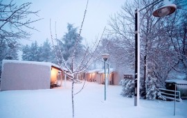 בוקר לבן במרום גולן השלג במרום גולן נערם כבר לגובה של כ-20 ס"מ