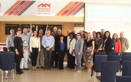 כשמתבוננים באקדמיה הישראלית מבינים עד כמה תנועת ה-BDS משקרת חברי בית הנבחרים של אוהיו בביקור באוניברסיטת חיפה. קרדיט- דוברות אונ חיפה