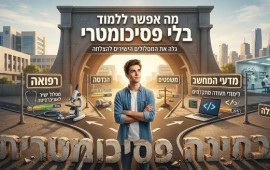מה אפשר ללמוד בלי פסיכומטרי קרדיט תמונה AI